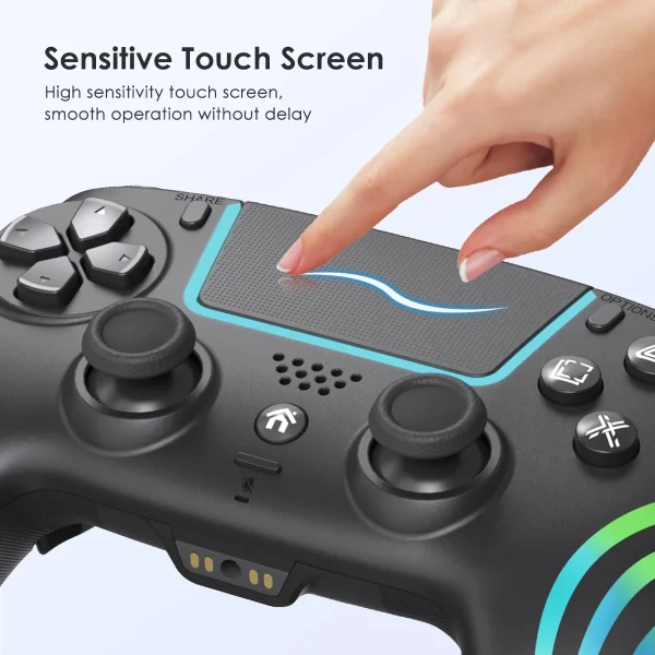 REMANK RGB Wireless Bluetooth PS4 Controller Dual Vibration Gamepad with Joystick for PlayStation 4 PC Gaming PS4 Controller — изображение 2