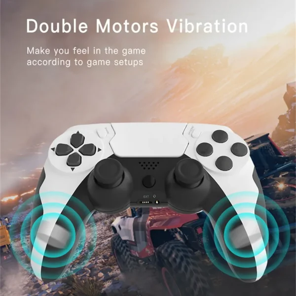 GAMINJA P48 Wireless Gamepad with Six Axis Gyroscope Game Controller For PS4 PS3 Console Wins 7 8 10 Dual Vibration PC Joystick — изображение 5